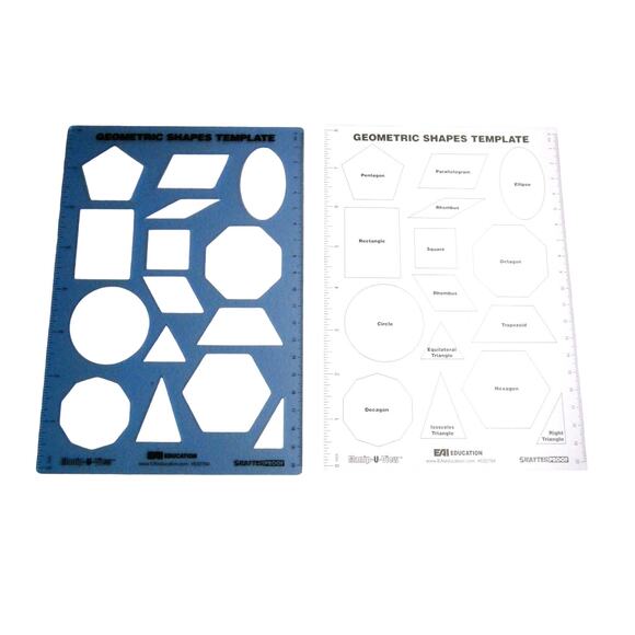 EAI Geometric Shapes Template Draw and Recognize Art and Craft Resource - Picture 1 of 4